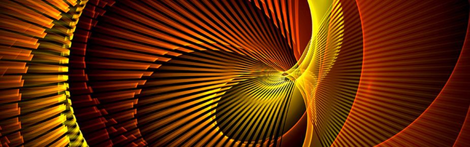 011589 Abstract fractal color pattern on black background